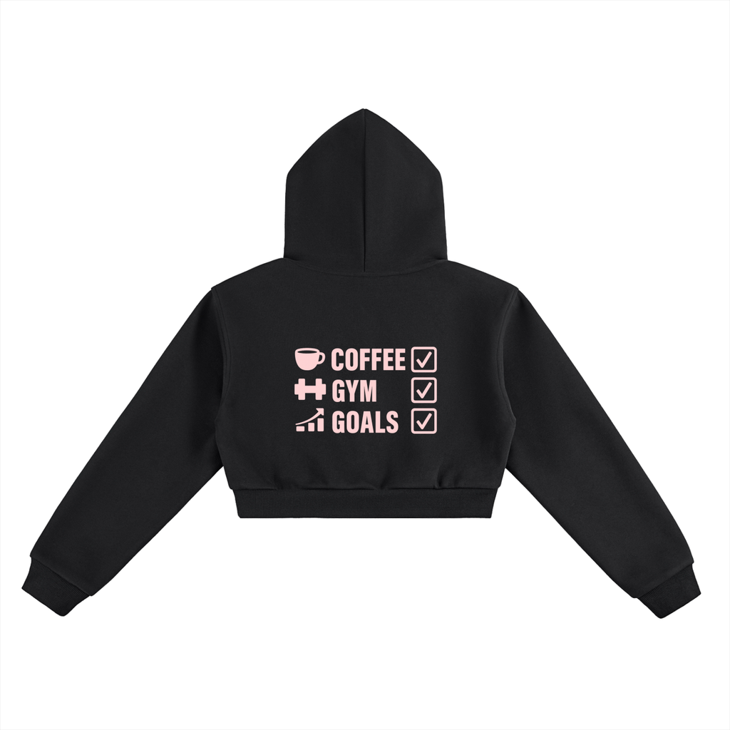 CGL Pink Back Cropped Hoodie