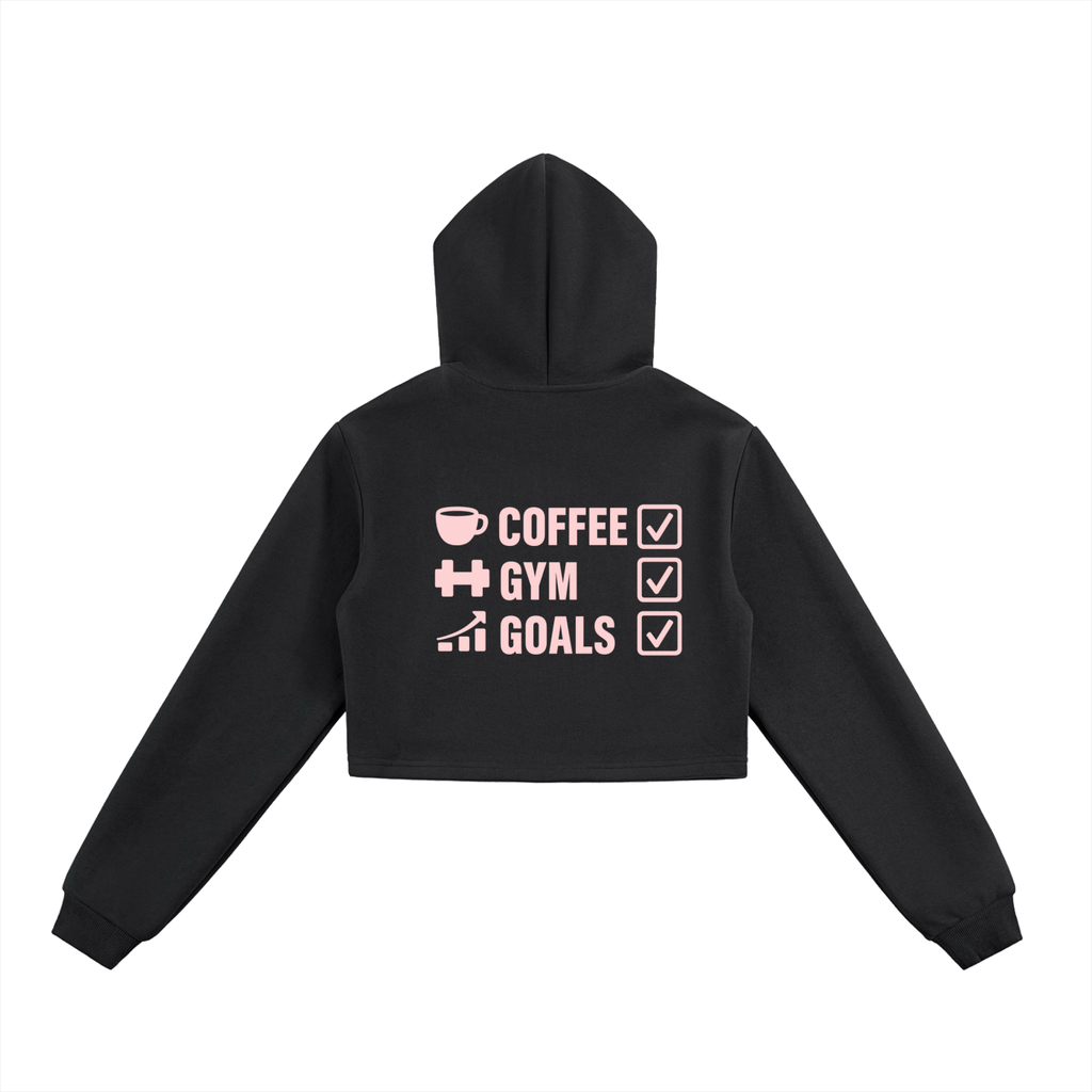 CGL Cropped Zip-Up Hoodie