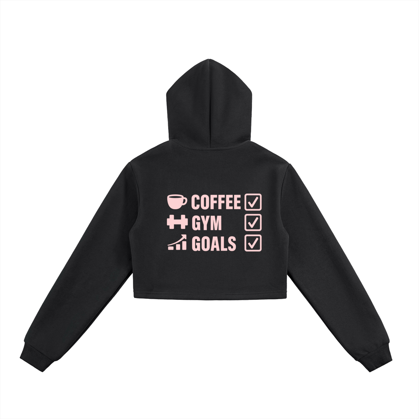 CGL Cropped Zip-Up Hoodie