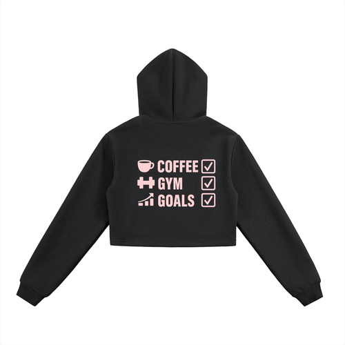 CGL Cropped Zip-Up Hoodie
