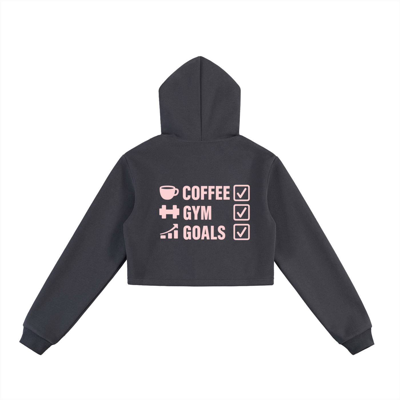 CGL Cropped Zip-Up Hoodie