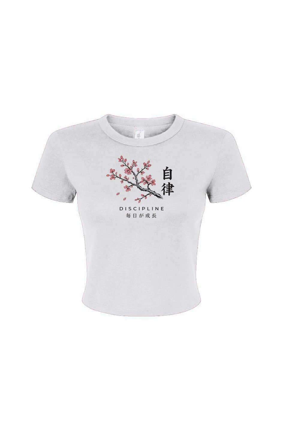 CGL Sakura Discipline Cropped Baby Tee