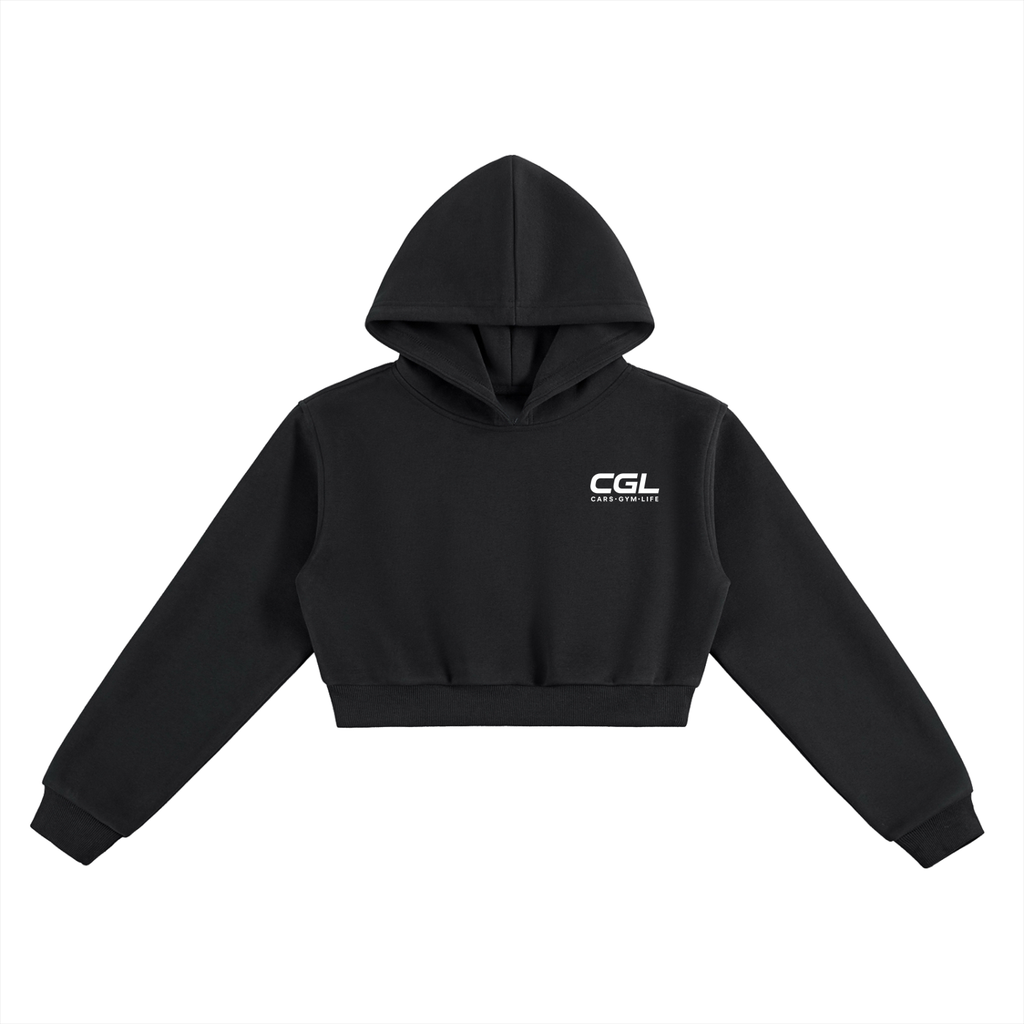 CGL Pink Back Cropped Hoodie