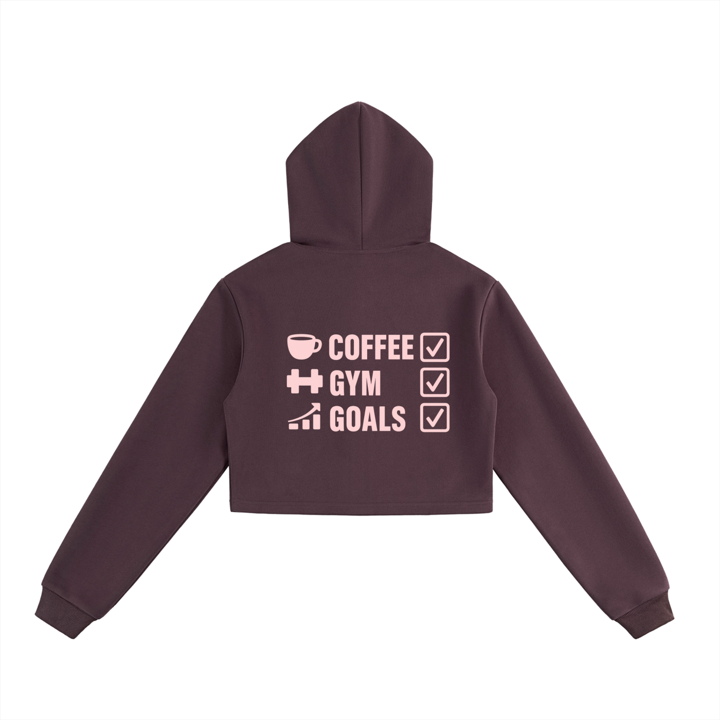 CGL Cropped Zip-Up Hoodie