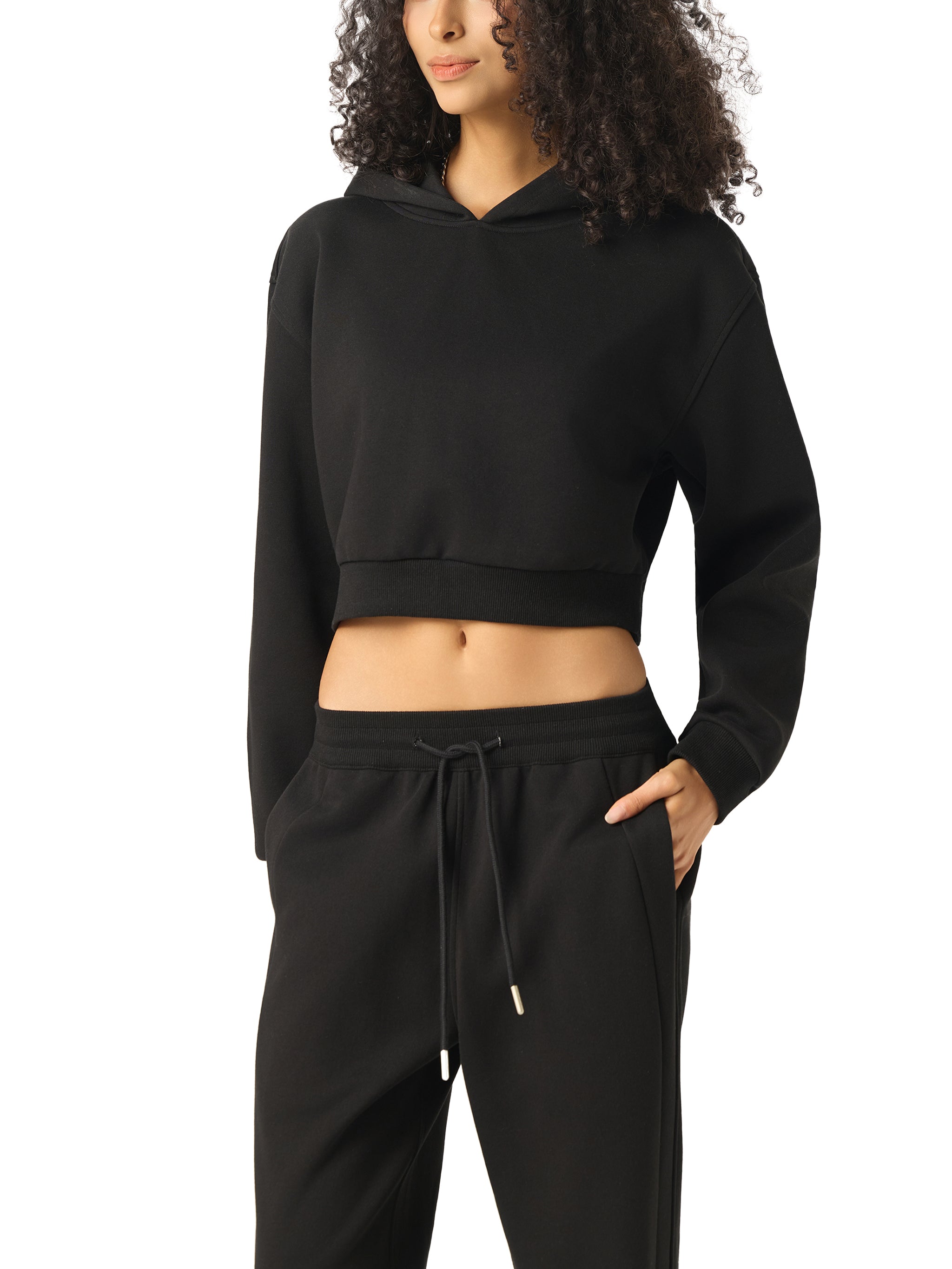 CGL Pink Back Cropped Hoodie