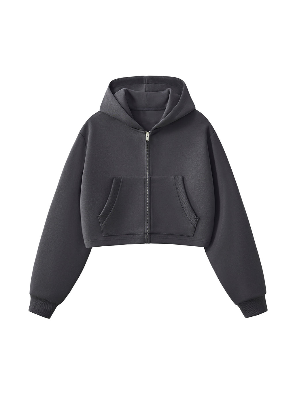 CGL Cropped Zip-Up Hoodie