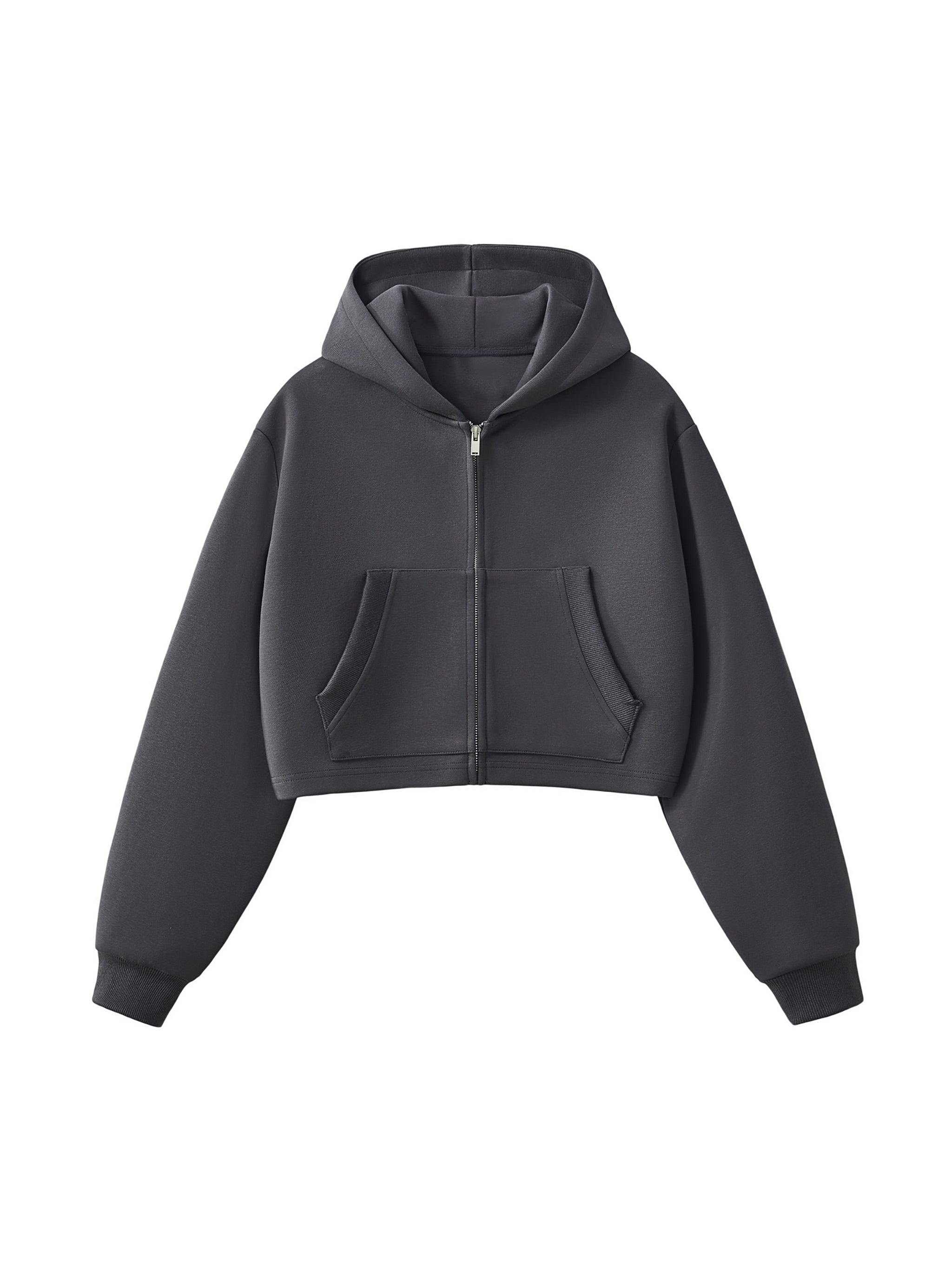 CGL Cropped Zip-Up Hoodie